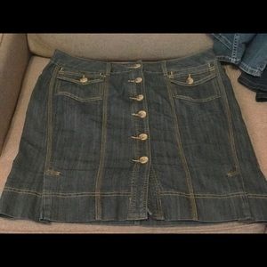 Lane Bryant jean skirt